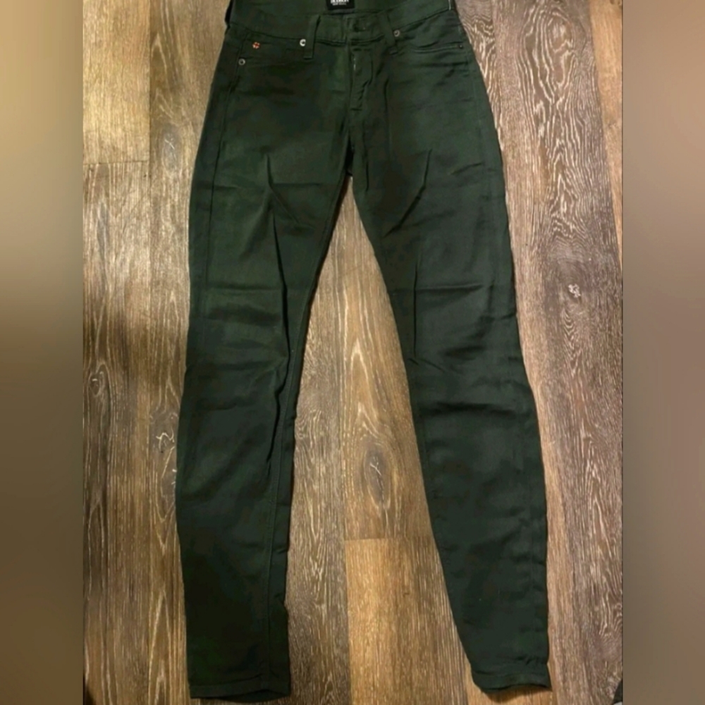 Hudson Nico Super Skinny Ankle Jeans Women's Size 24 Mid Rise Green NWOT RARE